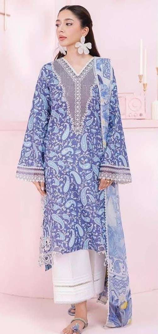 QPrints Unstitched Embroidered Lawn Collection 25 Vol 2 By Qalamkar